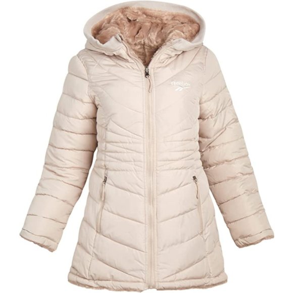 Reebok Jackets & Blazers - NWT Reebok reversible quilted faux fur puffer